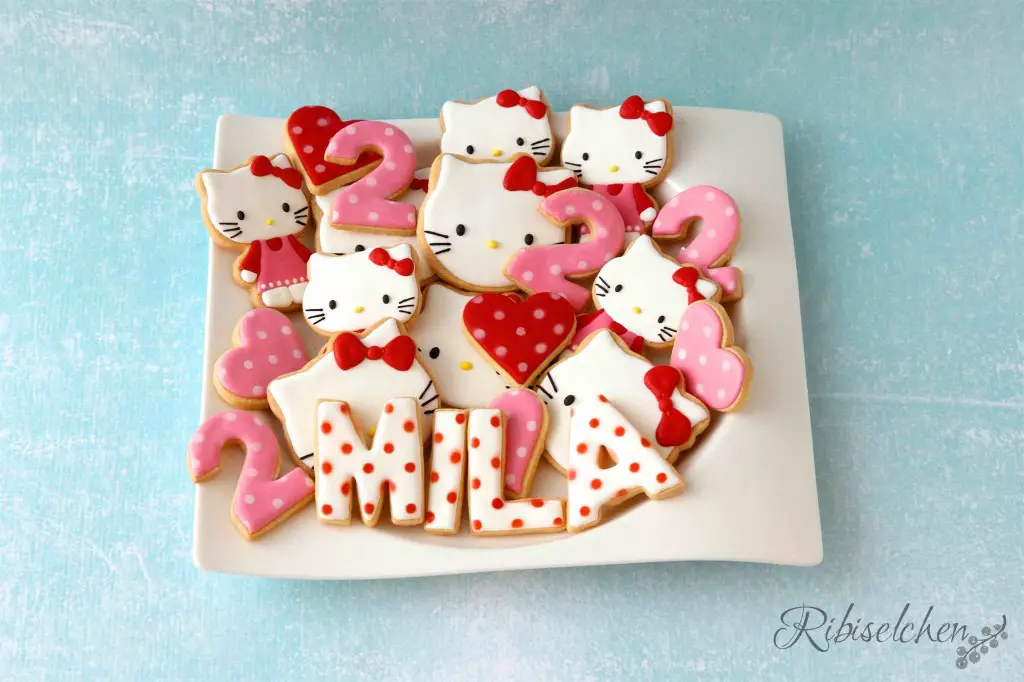 Royal Icing Hello Kitty Kekse 