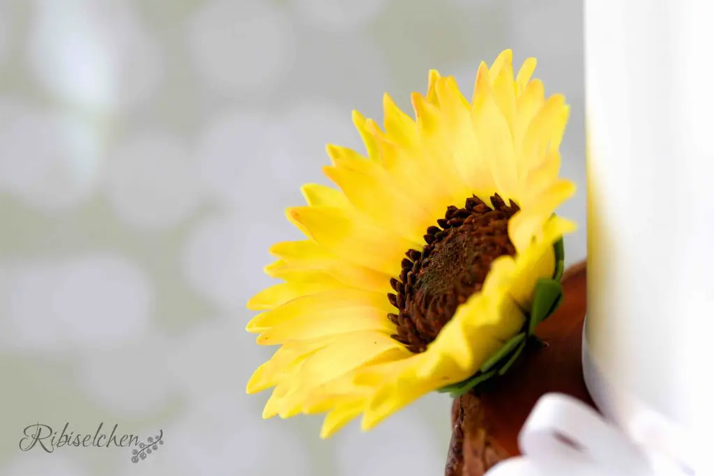 Sonnenblume aus Zucker