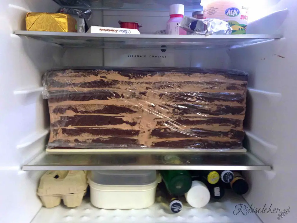 Kuchen im Kühlschrank