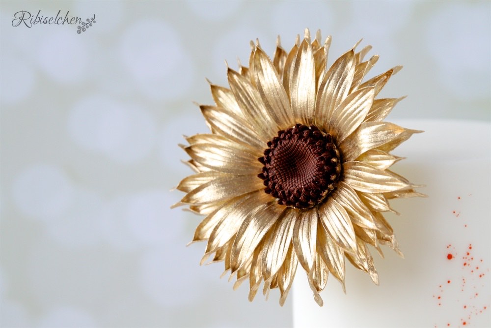 Sonnenblume aus Zucker - Sugar sunflower