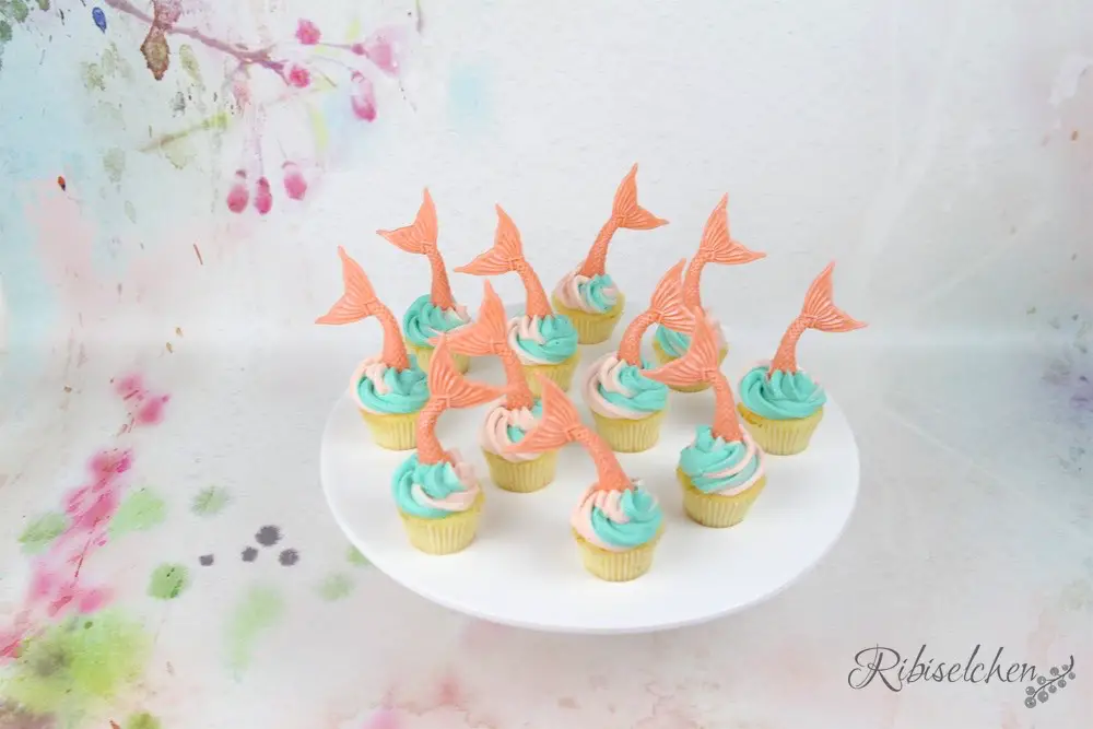 Meerjungfrauen Sweet Table Cupcakes