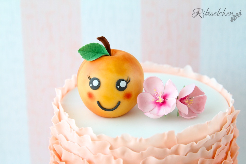 Fondant Pfirsich Kawaii