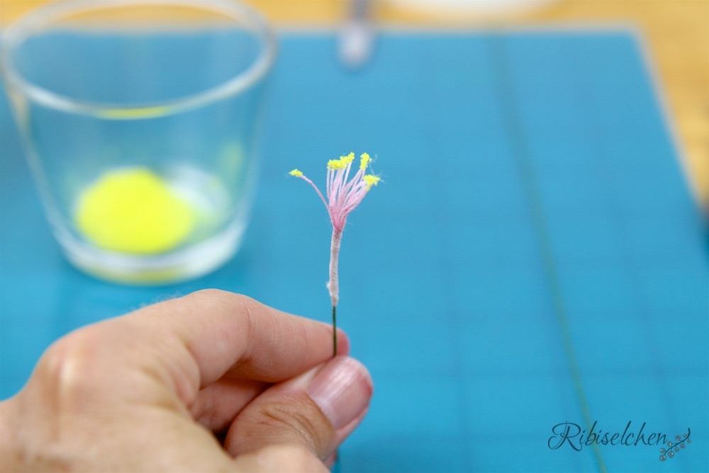 Staubgefäße für Zuckerblumen selber machen