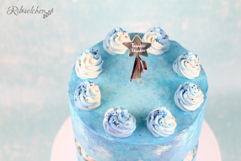 Babyparty Torte blau