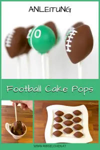 Anleitung für einfache Football Cake Pops! Ideal für eine Football Party oder eine Geburtstagstagsparty eines Football-Fans! 