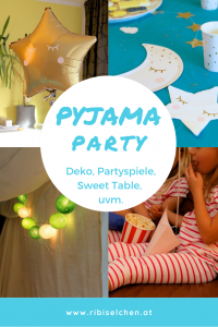 Hier findest du viele Ideen für deine Pyjamaparty: Deko, Partyspiele, Torte, Gastgeschenke und wie man eine gemütliche Kuschelhöhle baut!