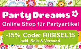 Rabattcode Banner für PartyDreams